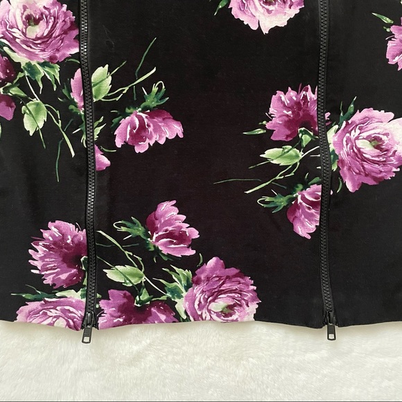 Torrid Floral Print Double Zip Stretch Pencil Skirt, Size 2X - Picture 6 of 12